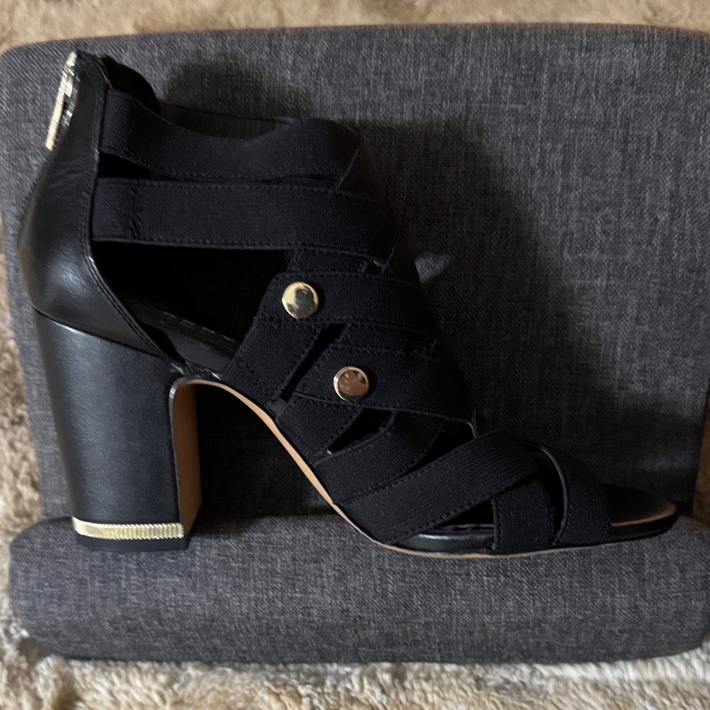 DKNY Black Strappy Heels - Picture 4 of 5